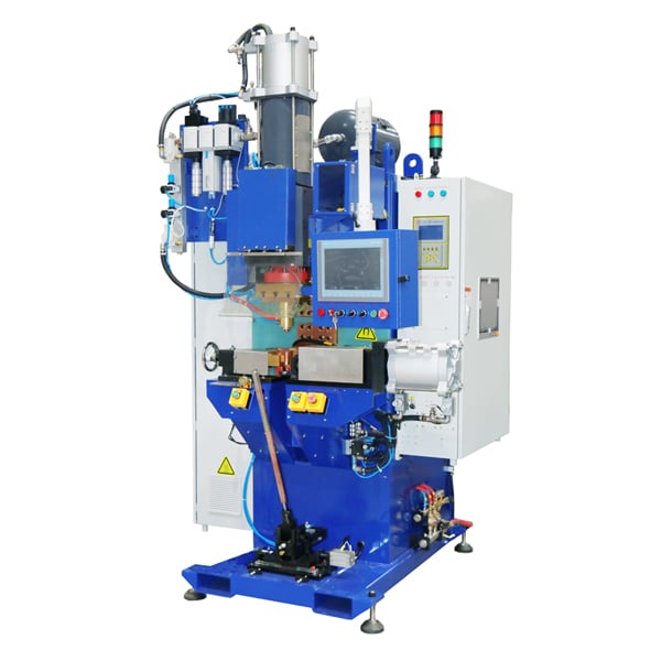 Soldador por projeção com descarga capacitiva de 30KJ para mola a gás 