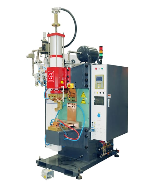 Soldador por projeção com descarga capacitiva para parafusos e porcas de fixação automotiva