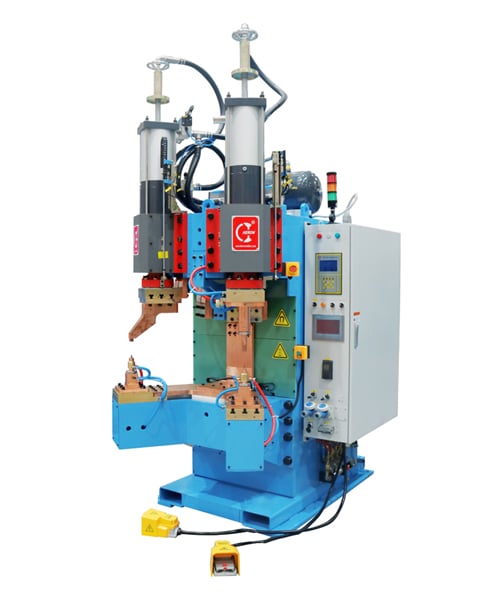 Soldador por projeção com descarga capacitiva de cabeça dupla de 15KJ