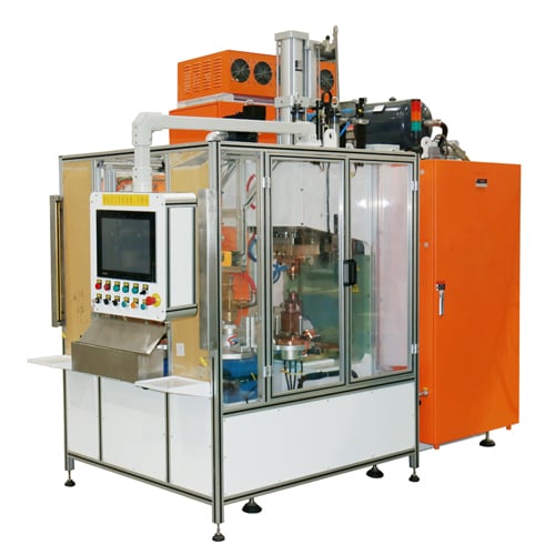 Soldador por projeção com descarga capacitiva de 60KJ para porca da câmara de ar do freio