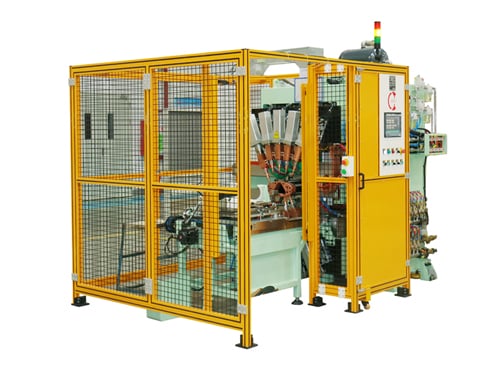 Soldador por pontos MFDC de 220 KVA com várias pistolas para silenciadores de automóveis