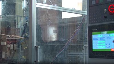 Soldador de cabeçote duplo de média frequência de 110 KVA para o induzido DB-110-Q14001